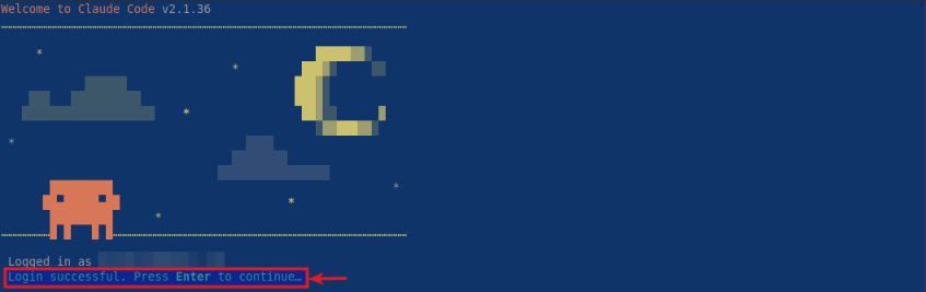 Claude Login Success