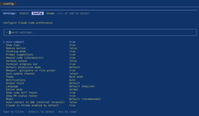 Claude Config Command