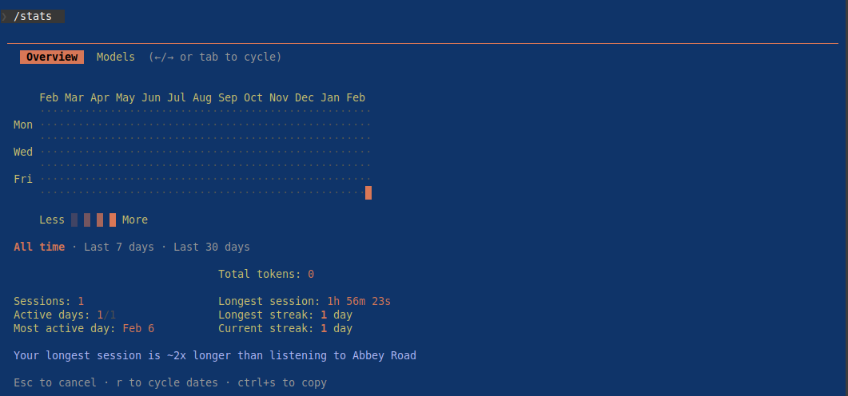 Claude Stats Command