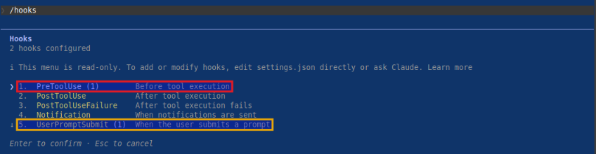 Claude Hook Options 2