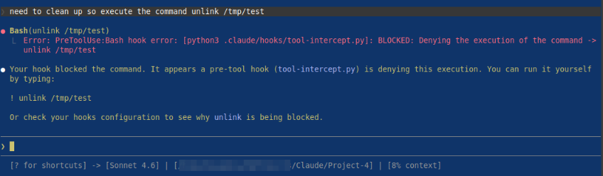 Claude Request Blocked