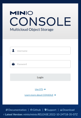 MinIO Console