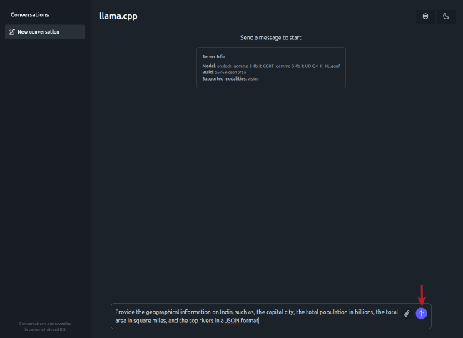 Llama.cpp LLM Prompt