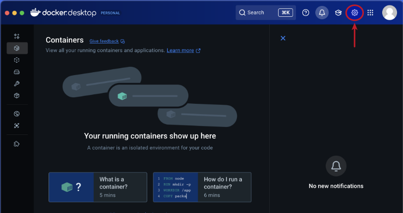 Docker MacOS Settings