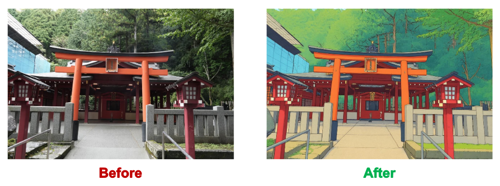 Torii Gate Cartoon