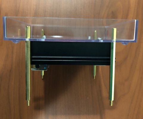 Mounted Brass Columns