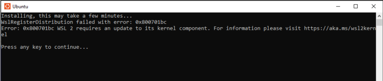 Linux Installation Error