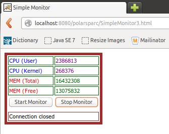 SimpleMonitor3 Browser
