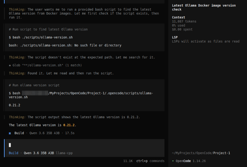Custom Command Result