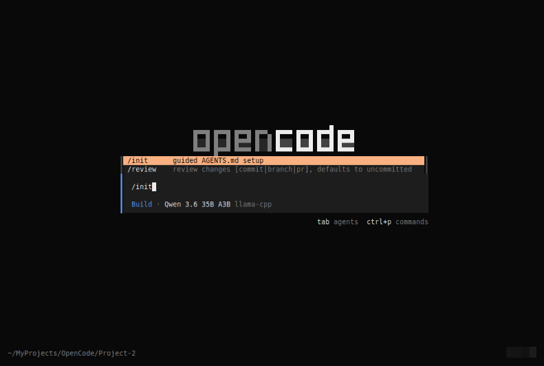 OpenCode Init Command