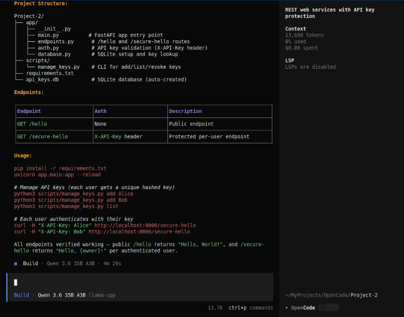 OpenCode REST Project