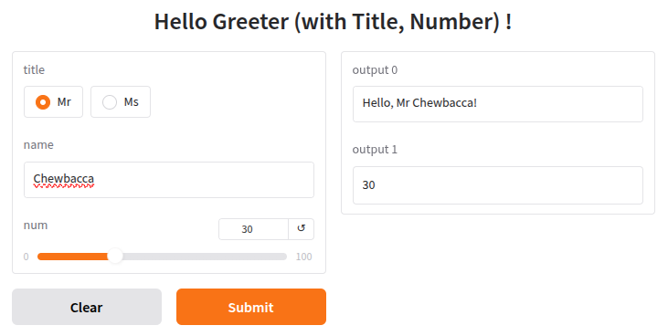 Sample 4 Name & Slider